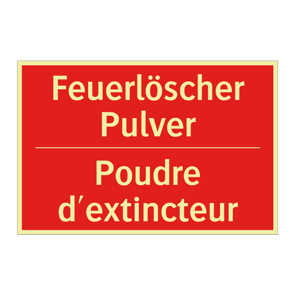 Feuerlöscher Pulver - Poudre d'extincteur