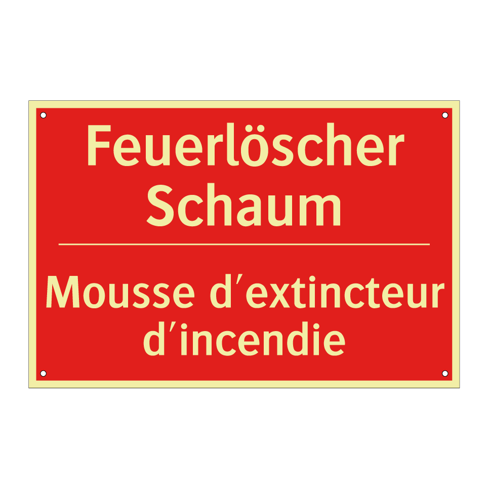 Feuerlöscher Schaum - Mousse d'extincteur d'incendie