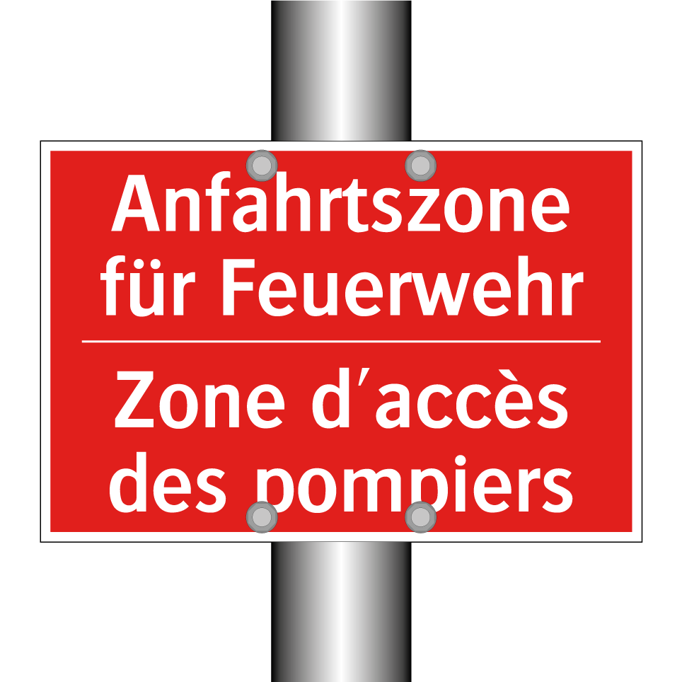 Anfahrtszone für Feuerwehr - Zone d'accès des pompiers