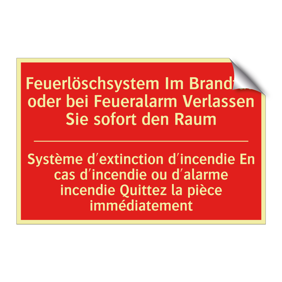 Feuerlöschsystem Im Brandfall  /.../ - Système d'extinction d'incendie  /.../