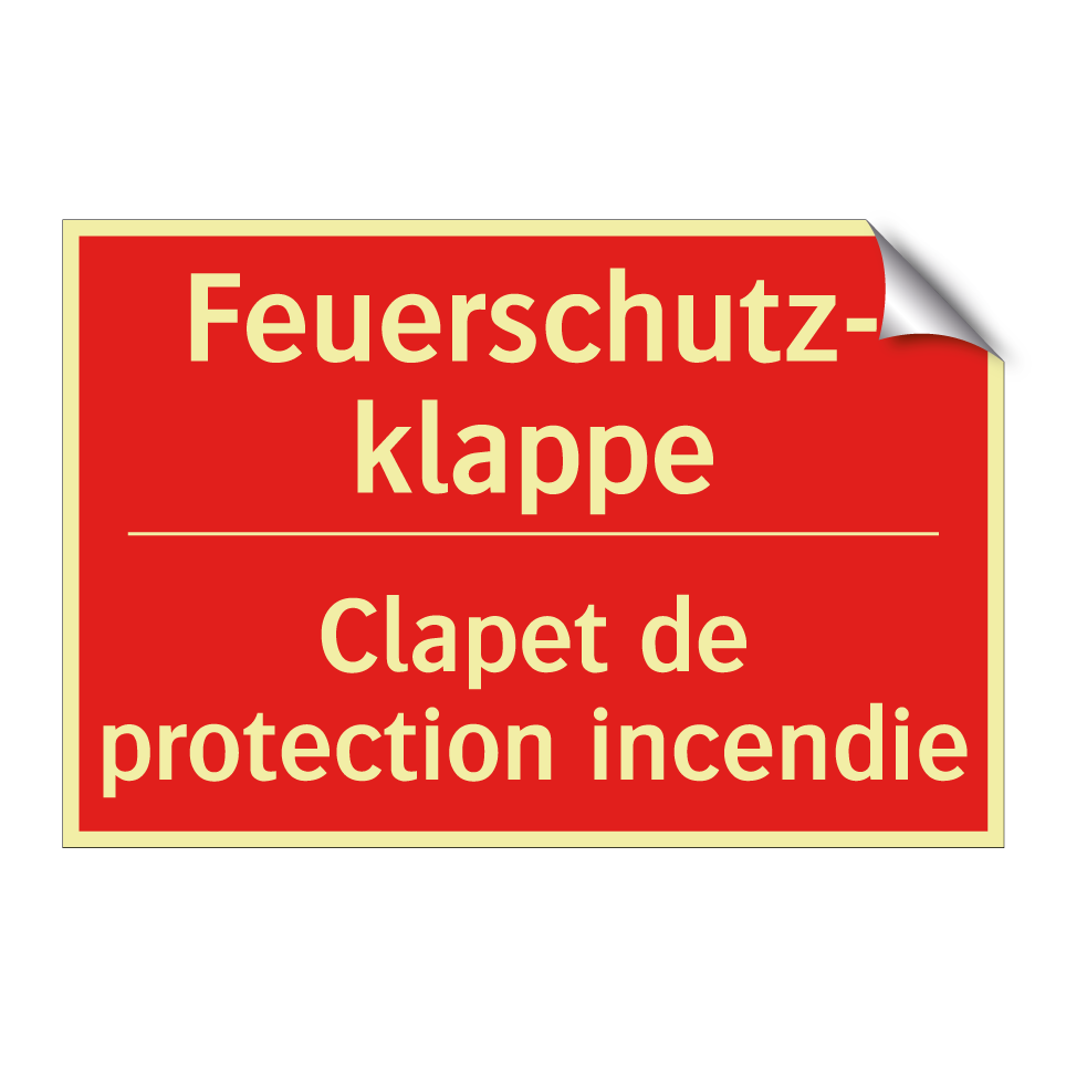 Feuerschutz- klappe - Clapet de protection incendie