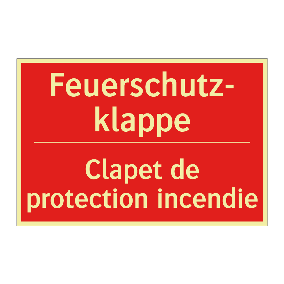Feuerschutz- klappe - Clapet de protection incendie