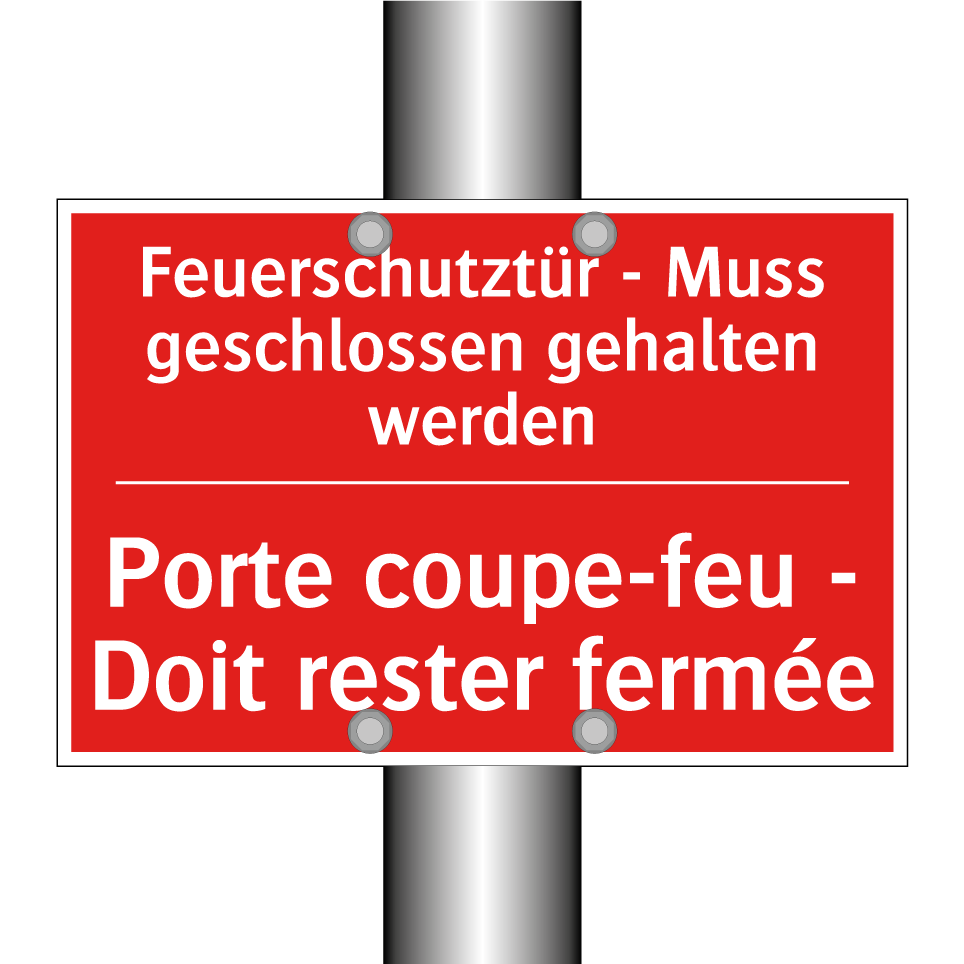 Feuerschutztür - Muss geschlossen  /.../ - Porte coupe-feu - Doit rester  /.../