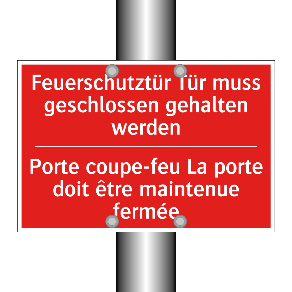 Feuerschutztür Tür muss geschlossen  /.../ - Porte coupe-feu La porte doit  /.../