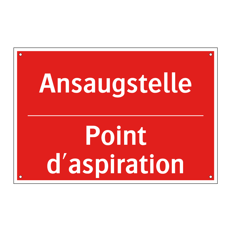 Ansaugstelle - Point d'aspiration