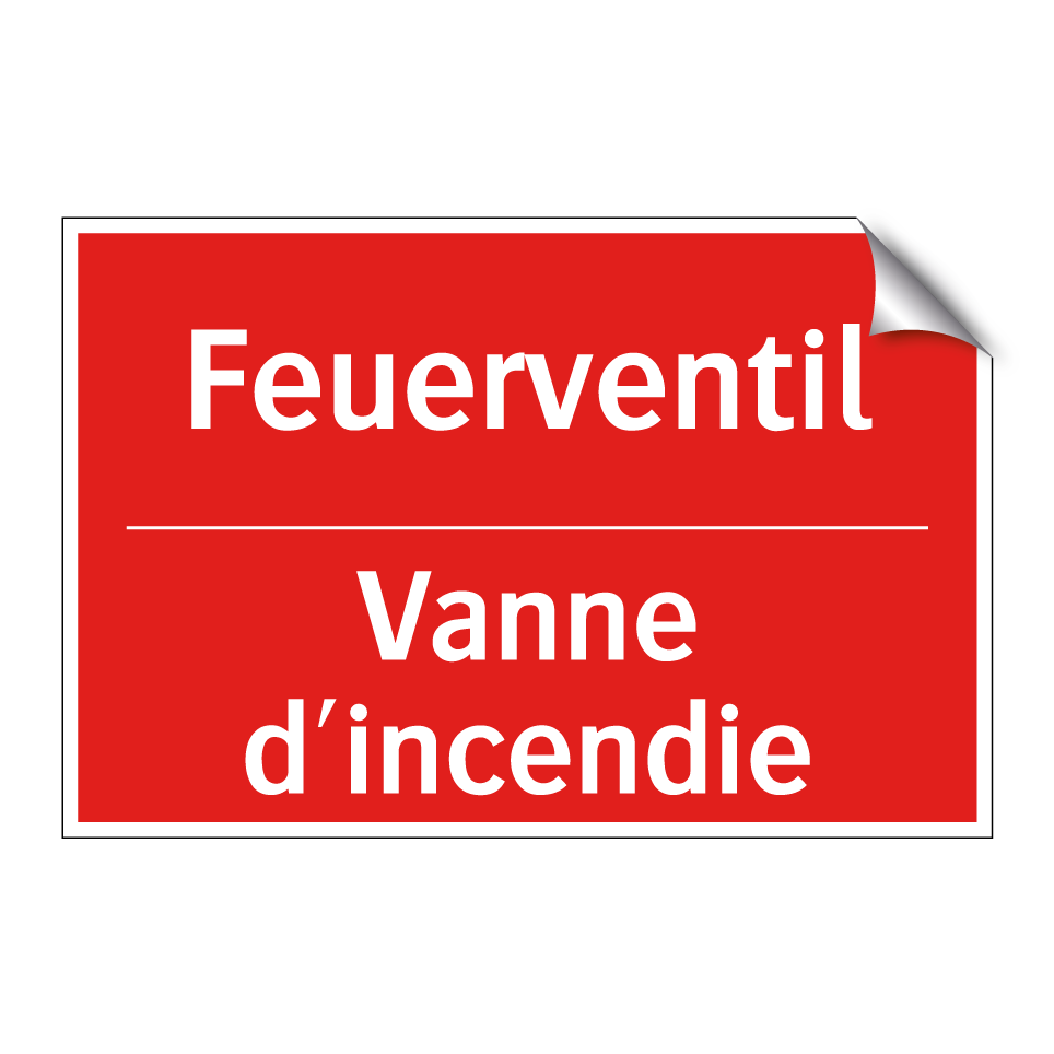 Feuerventil - Vanne d'incendie