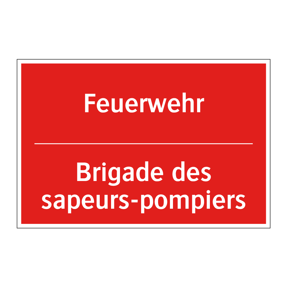 Feuerwehr - Brigade des sapeurs-pompiers