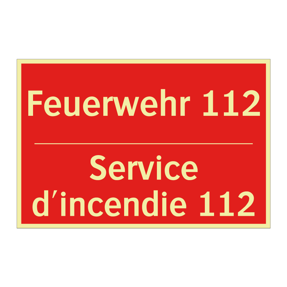 Feuerwehr 112 - Service d'incendie 112