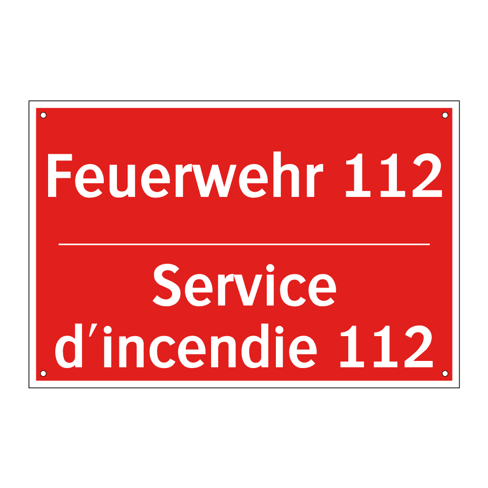 Feuerwehr 112 - Service d'incendie 112