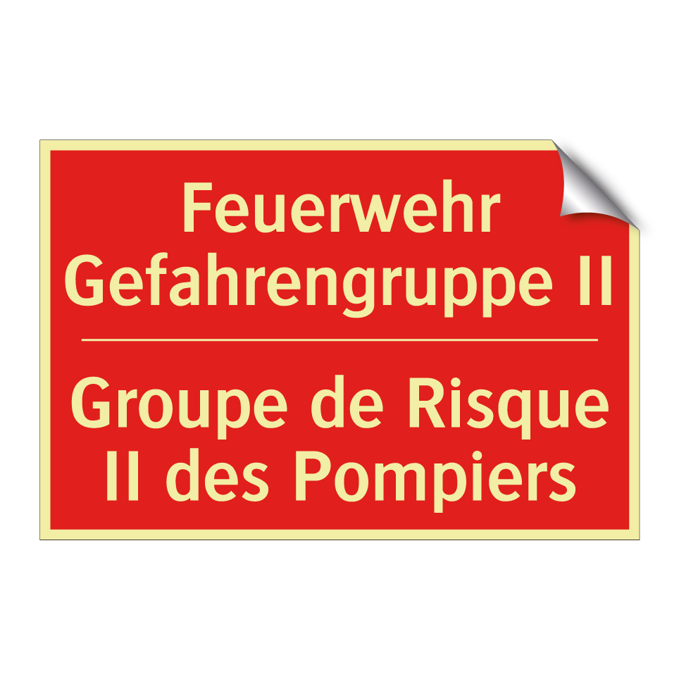 Feuerwehr Gefahrengruppe II - Groupe de Risque II des Pompiers /.../