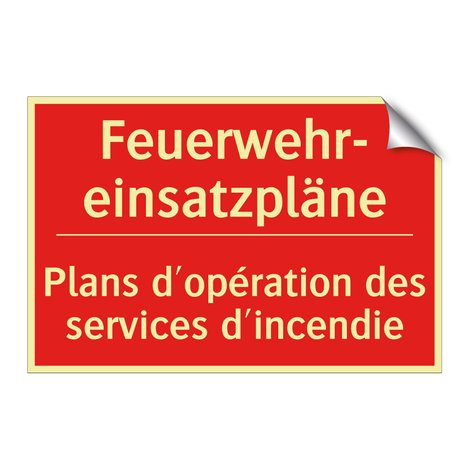 Feuerwehr- einsatzpläne - Plans d'opération des services  /.../