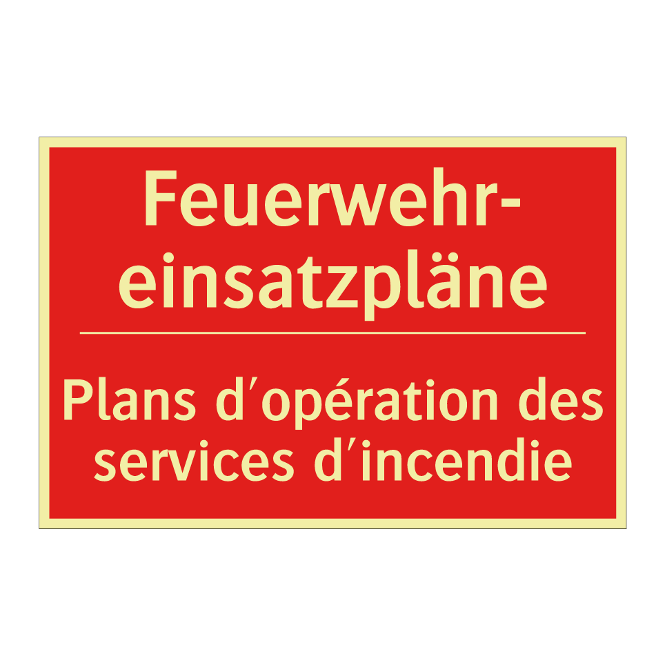 Feuerwehr- einsatzpläne - Plans d'opération des services  /.../