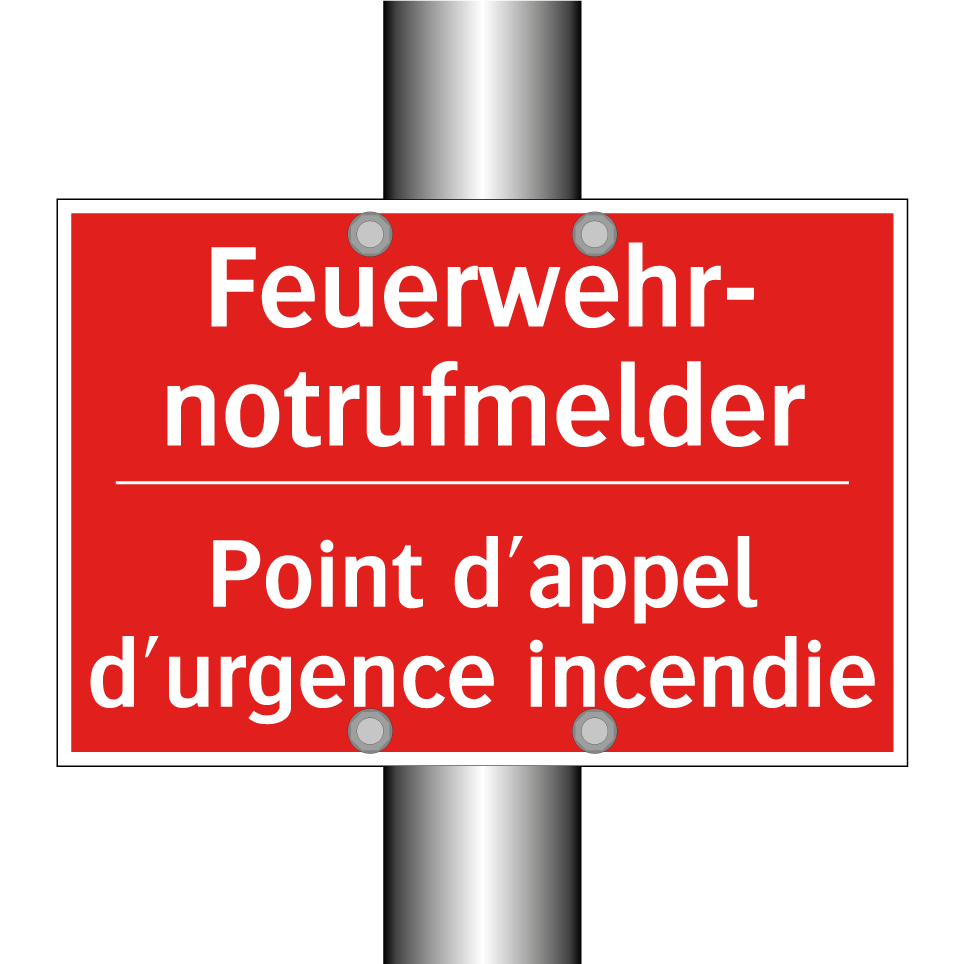 Feuerwehr- notrufmelder - Point d'appel d'urgence incendie /.../