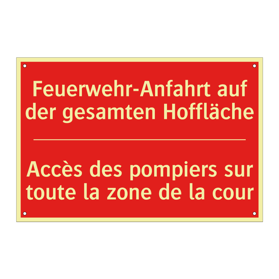Feuerwehr-Anfahrt auf der gesamten  /.../ - Accès des pompiers sur toute la  /.../