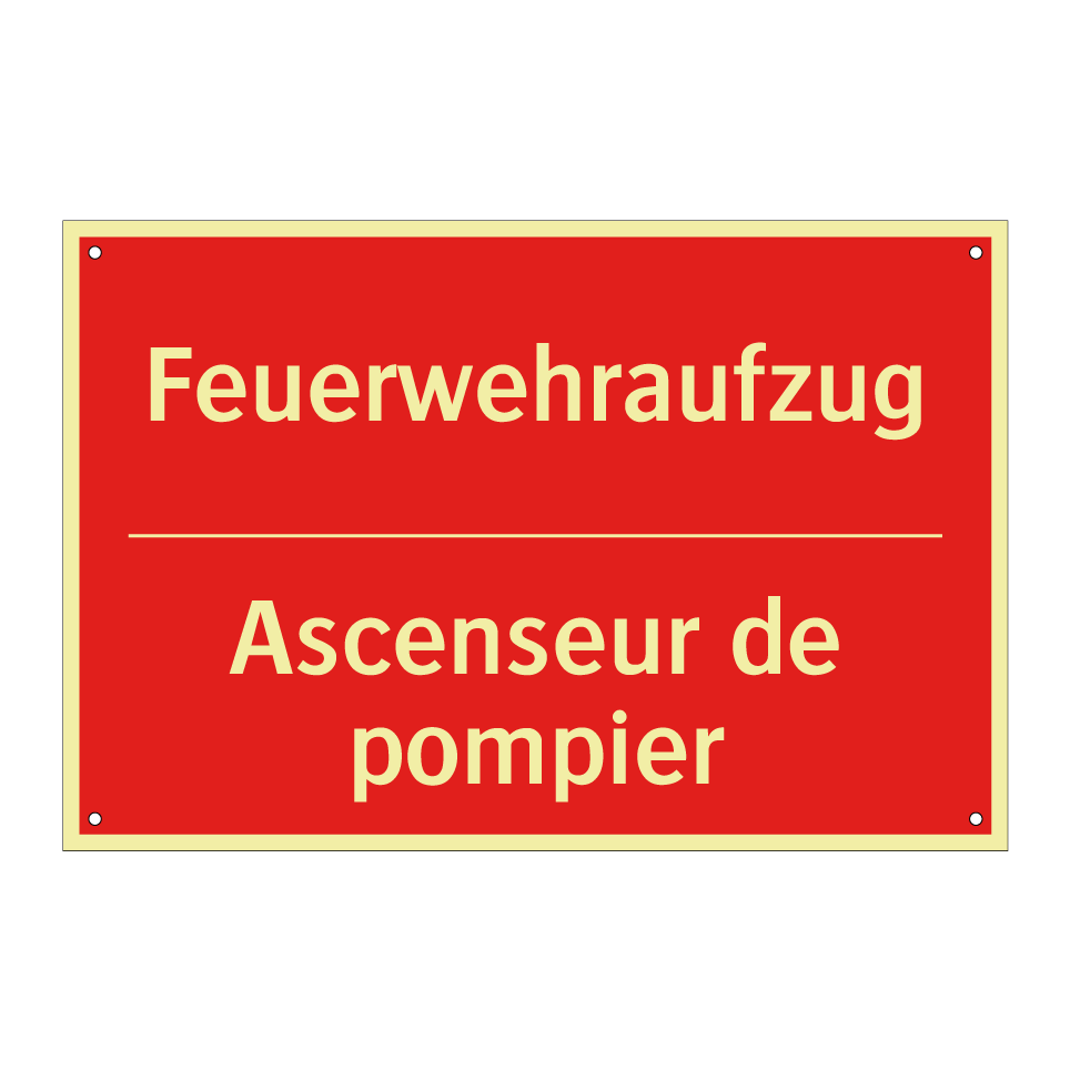 Feuerwehraufzug - Ascenseur de pompier