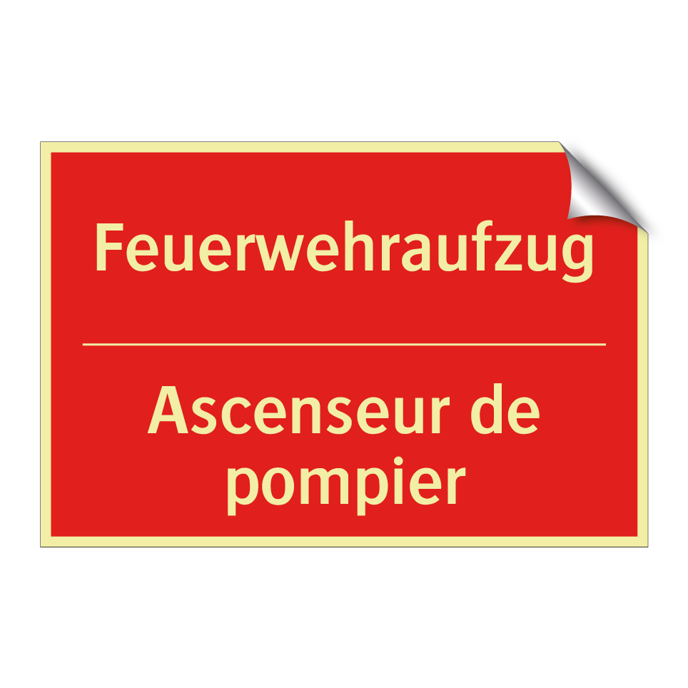 Feuerwehraufzug - Ascenseur de pompier