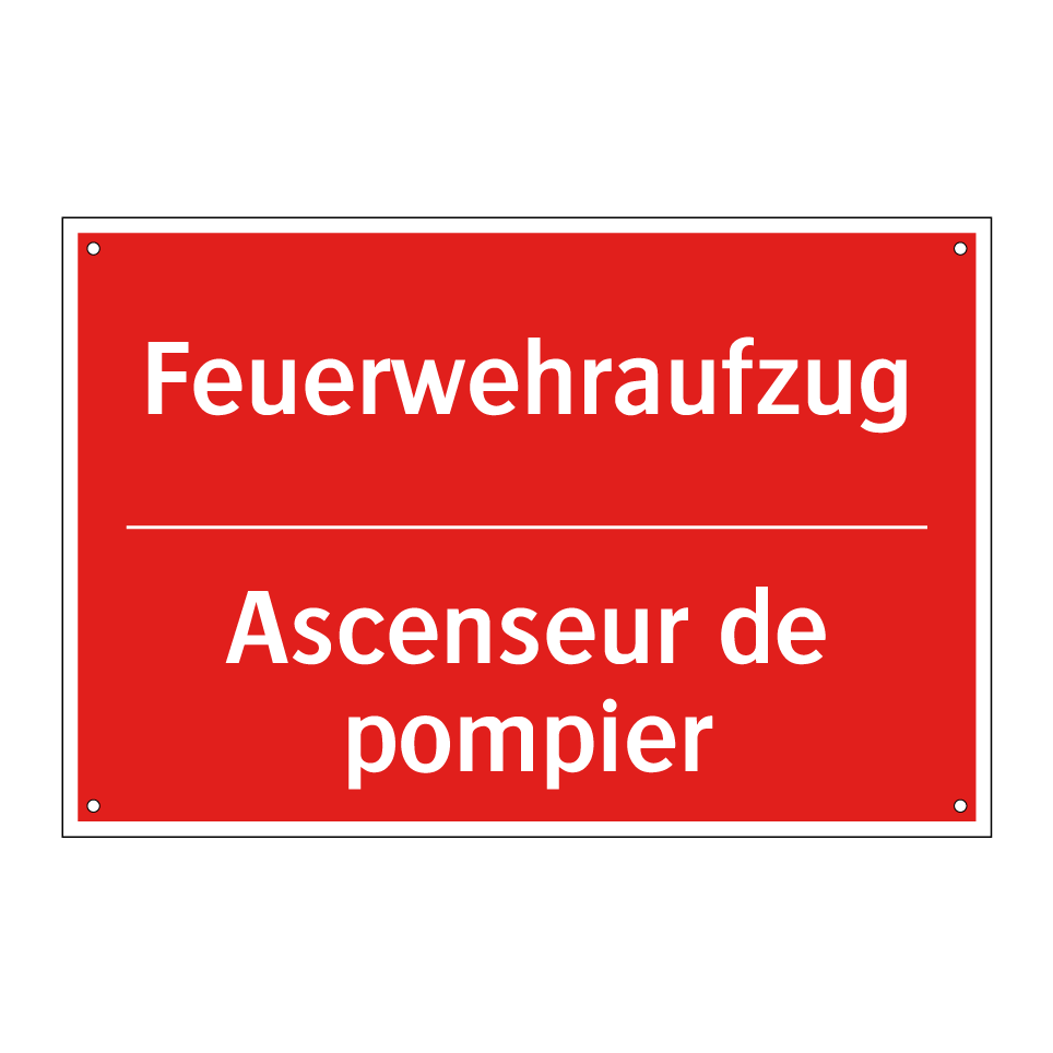 Feuerwehraufzug - Ascenseur de pompier