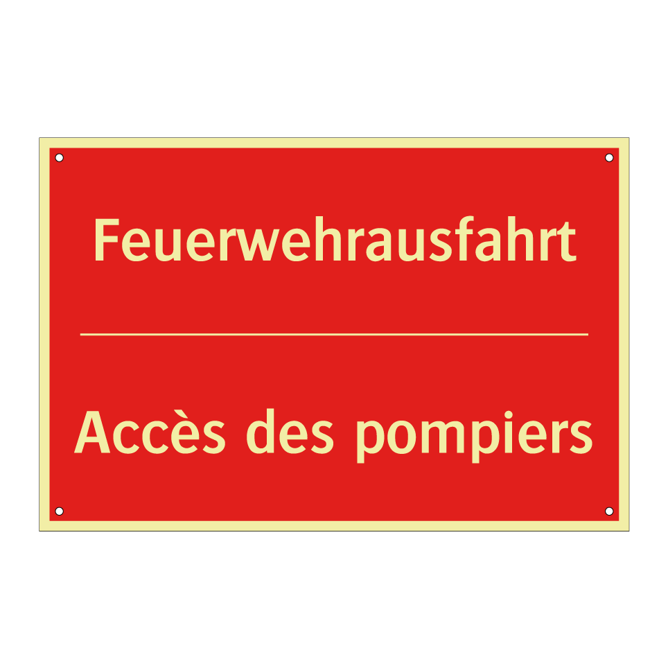 Feuerwehrausfahrt - Accès des pompiers