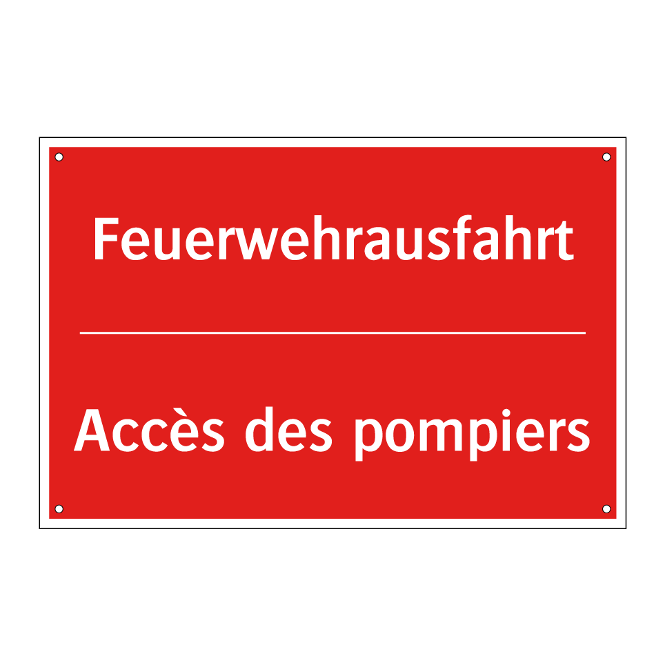 Feuerwehrausfahrt - Accès des pompiers