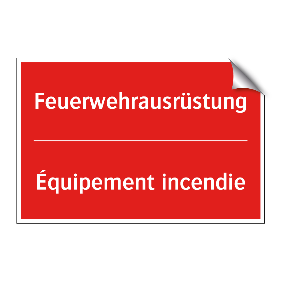 Feuerwehrausrüstung - Équipement incendie