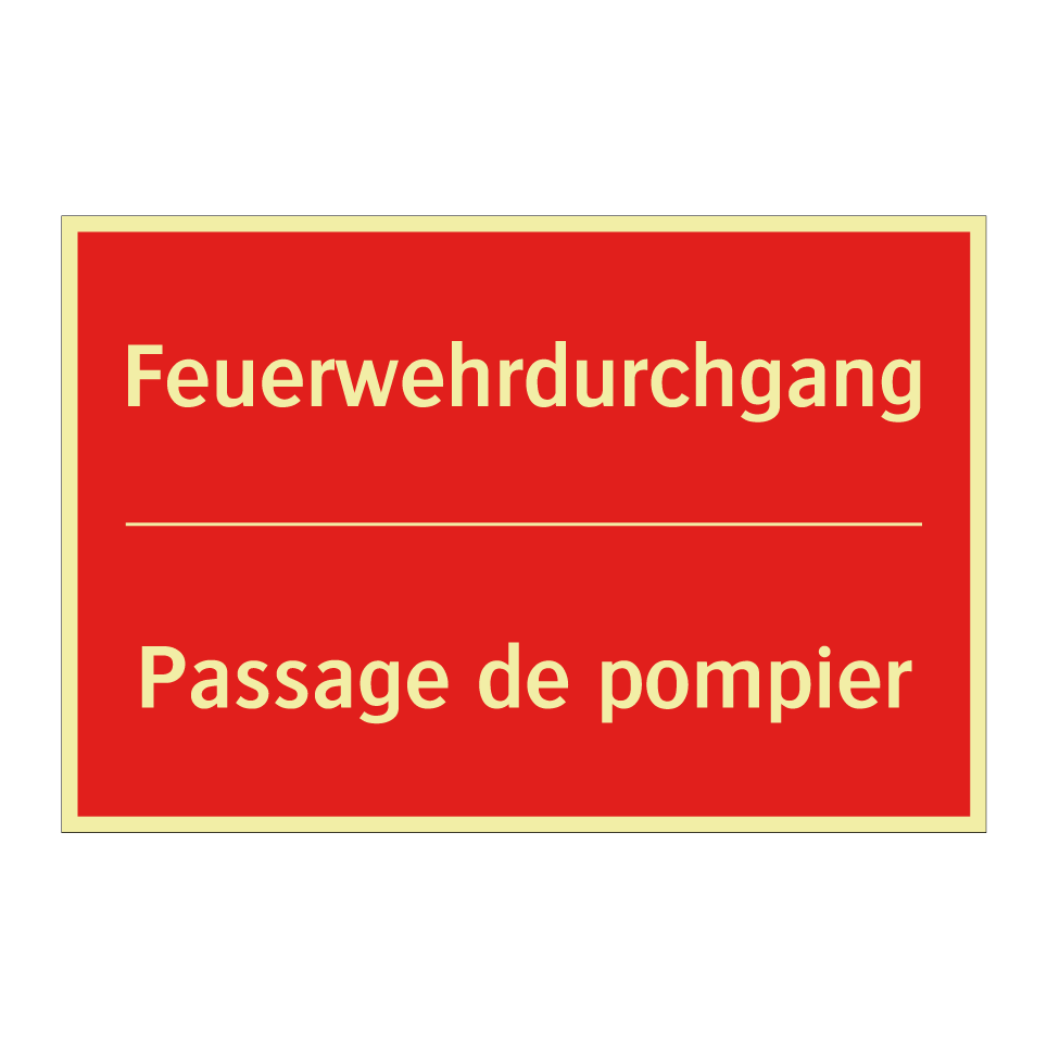 Feuerwehrdurchgang - Passage de pompier