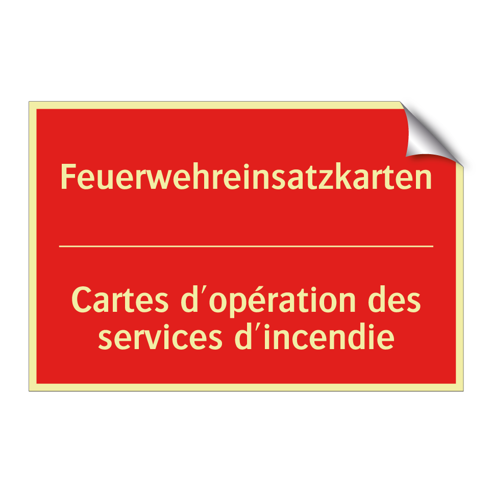 Feuerwehreinsatzkarten - Cartes d'opération des services  /.../