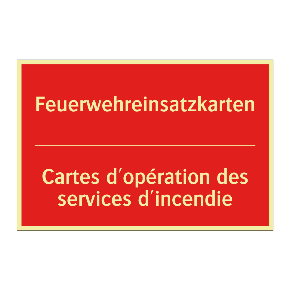 Feuerwehreinsatzkarten - Cartes d'opération des services  /.../