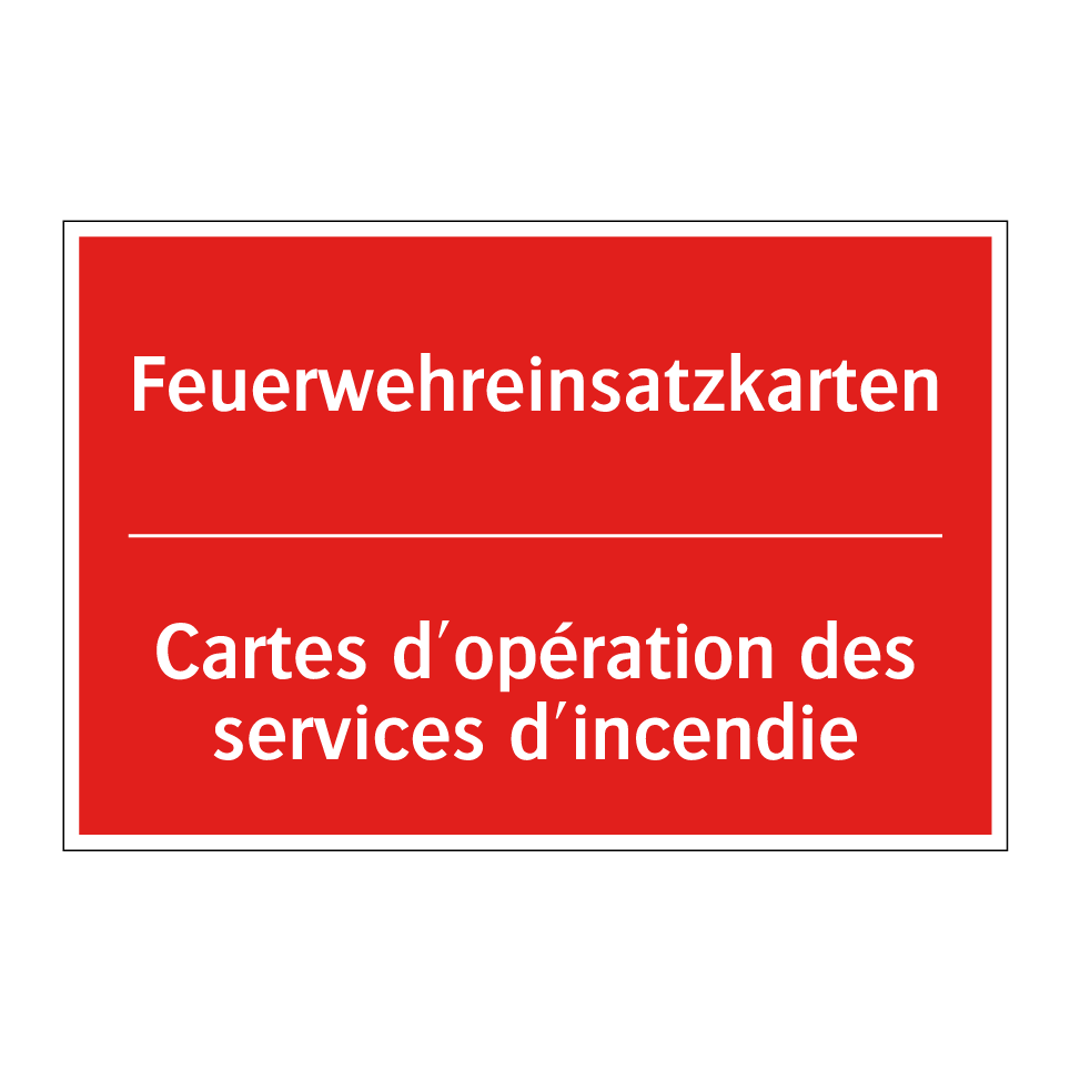 Feuerwehreinsatzkarten - Cartes d'opération des services  /.../