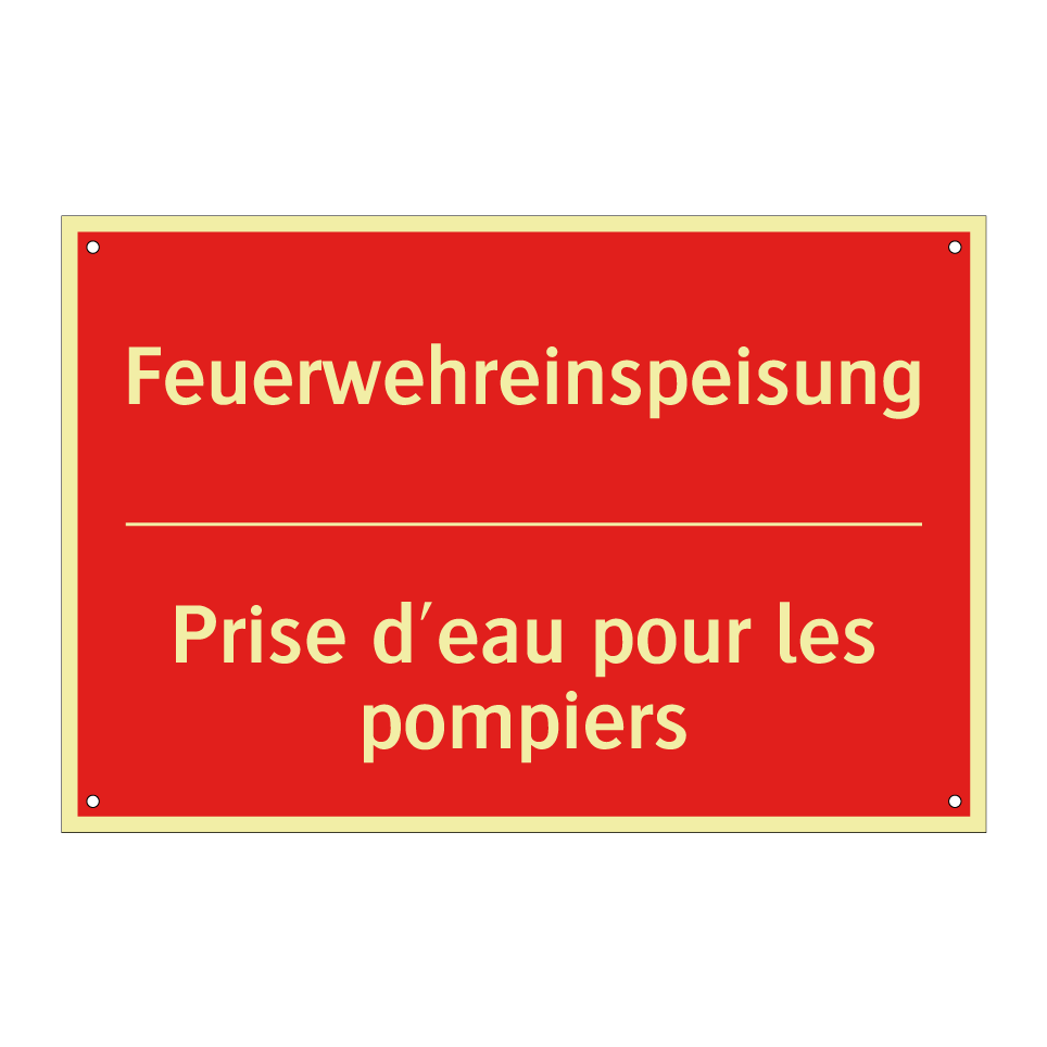 Feuerwehreinspeisung - Prise d'eau pour les pompiers