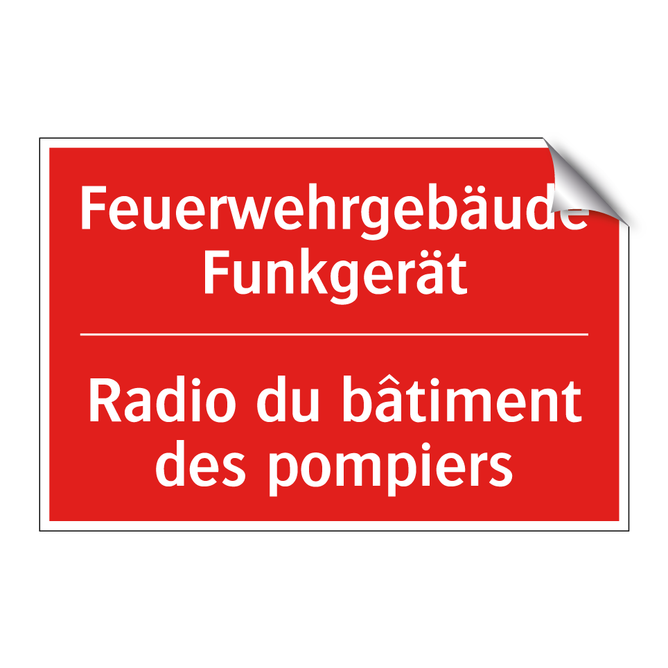 Feuerwehrgebäude Funkgerät - Radio du bâtiment des pompiers