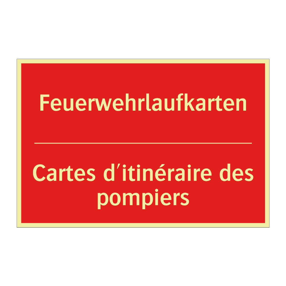 Feuerwehrlaufkarten - Cartes d'itinéraire des pompiers /.../