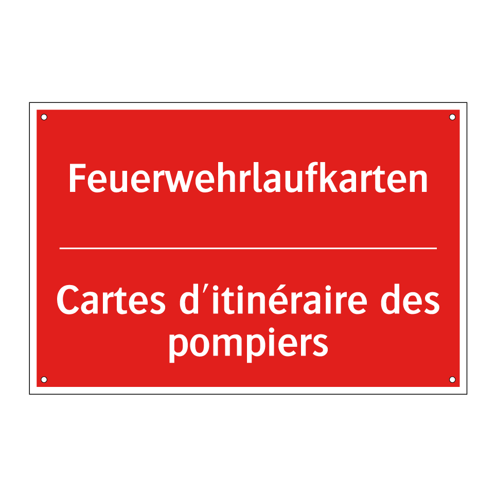 Feuerwehrlaufkarten - Cartes d'itinéraire des pompiers /.../