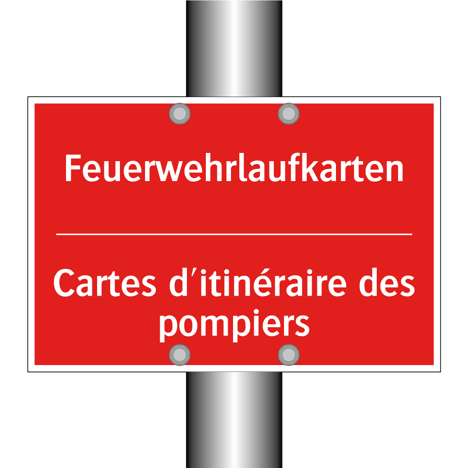 Feuerwehrlaufkarten - Cartes d'itinéraire des pompiers /.../