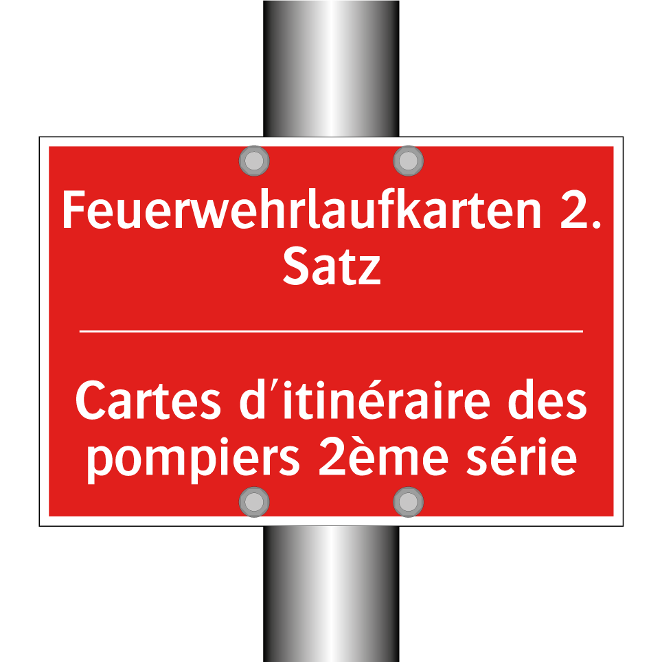 Feuerwehrlaufkarten 2. Satz - Cartes d'itinéraire des pompiers  /.../