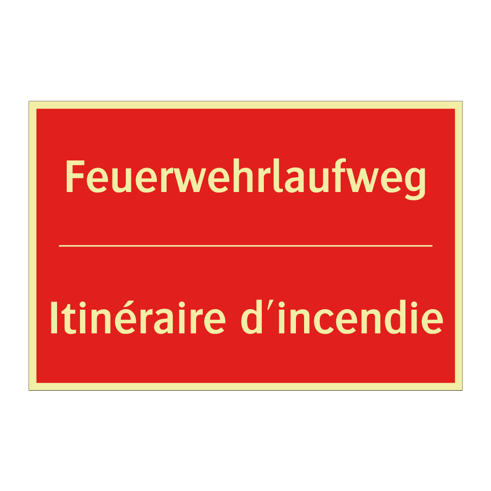 Feuerwehrlaufweg - Itinéraire d'incendie