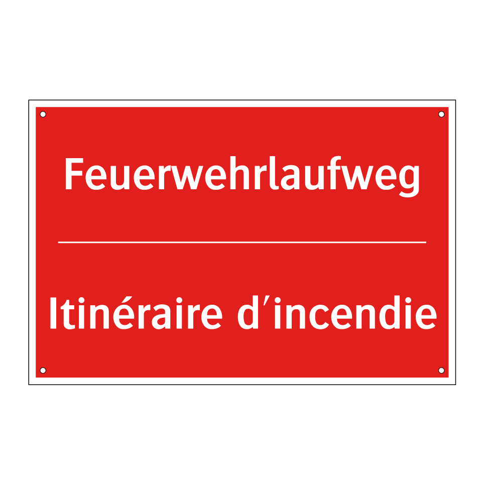 Feuerwehrlaufweg - Itinéraire d'incendie