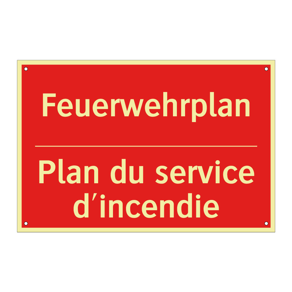 Feuerwehrplan - Plan du service d'incendie