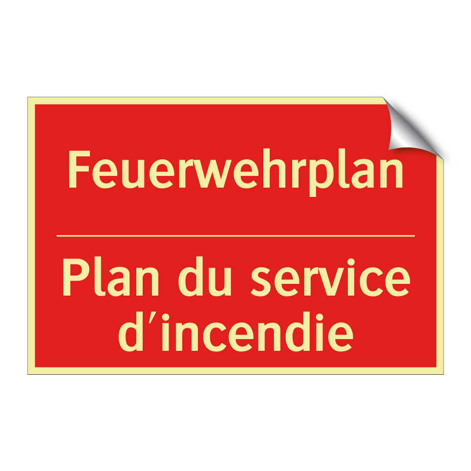 Feuerwehrplan - Plan du service d'incendie