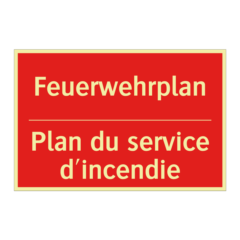 Feuerwehrplan - Plan du service d'incendie