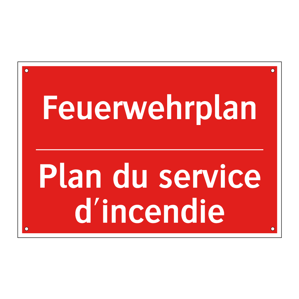 Feuerwehrplan - Plan du service d'incendie