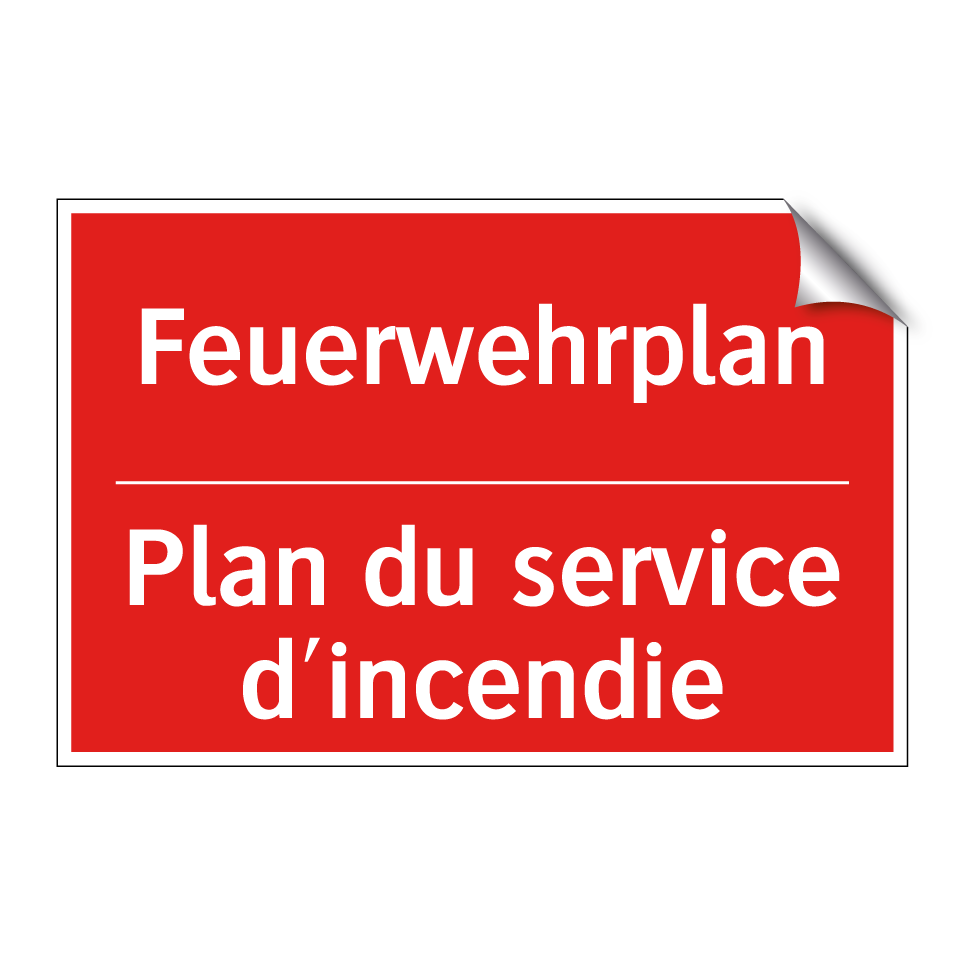 Feuerwehrplan - Plan du service d'incendie