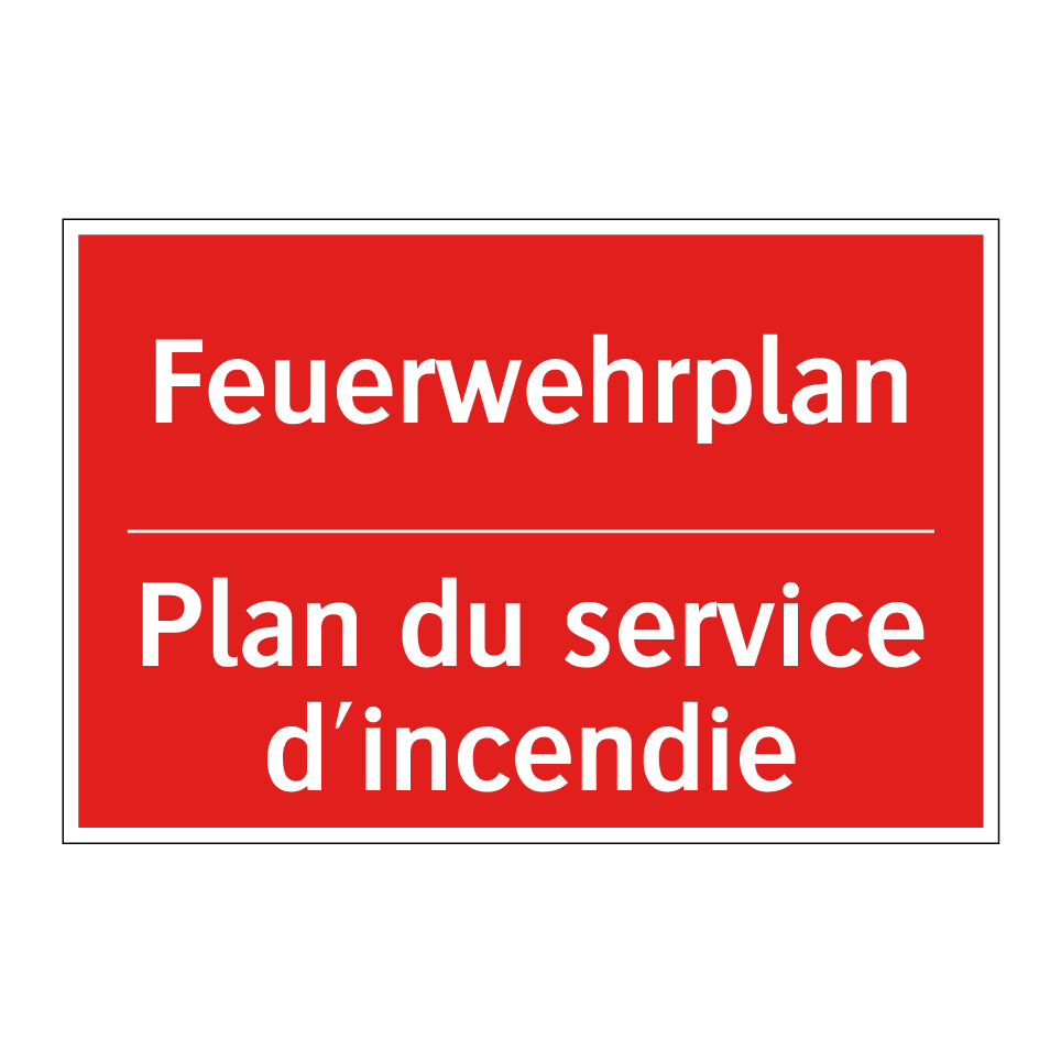 Feuerwehrplan - Plan du service d'incendie