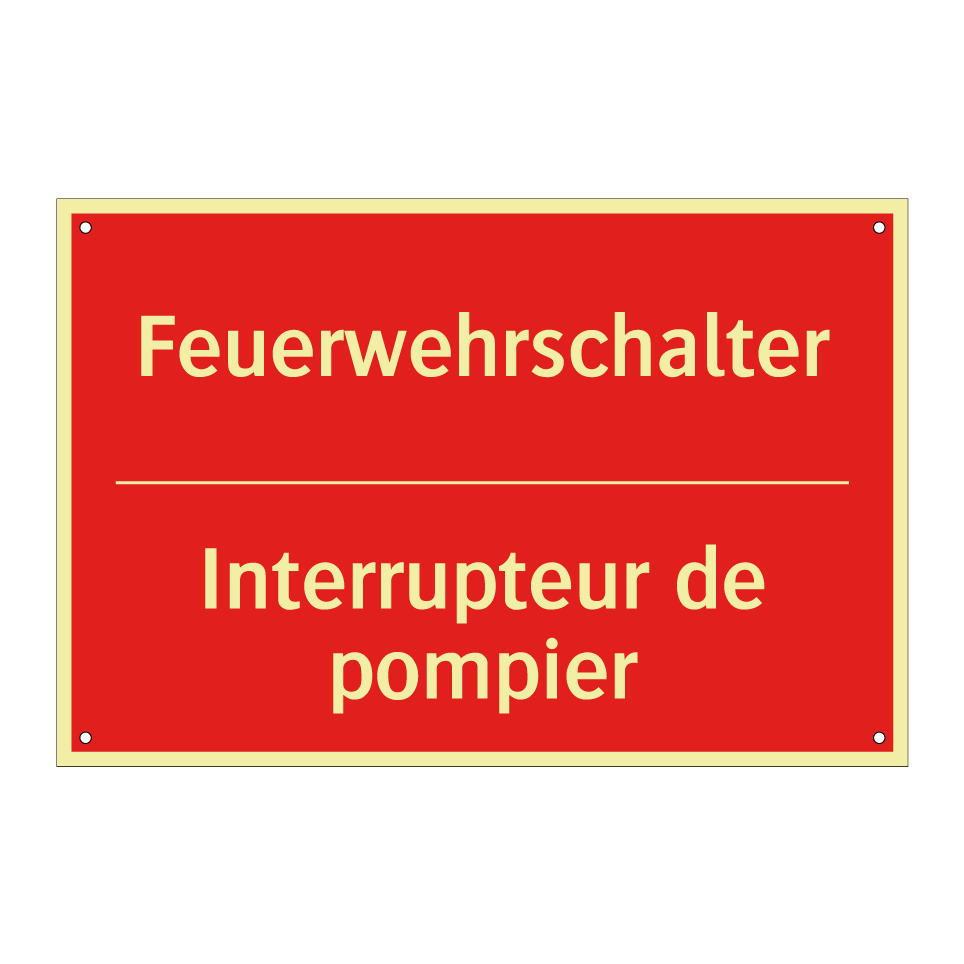 Feuerwehrschalter - Interrupteur de pompier