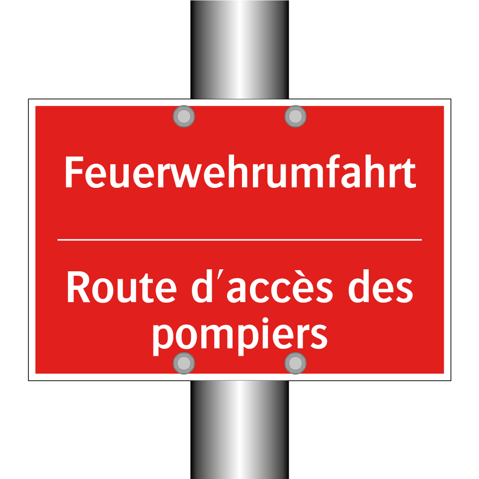 Feuerwehrumfahrt - Route d'accès des pompiers