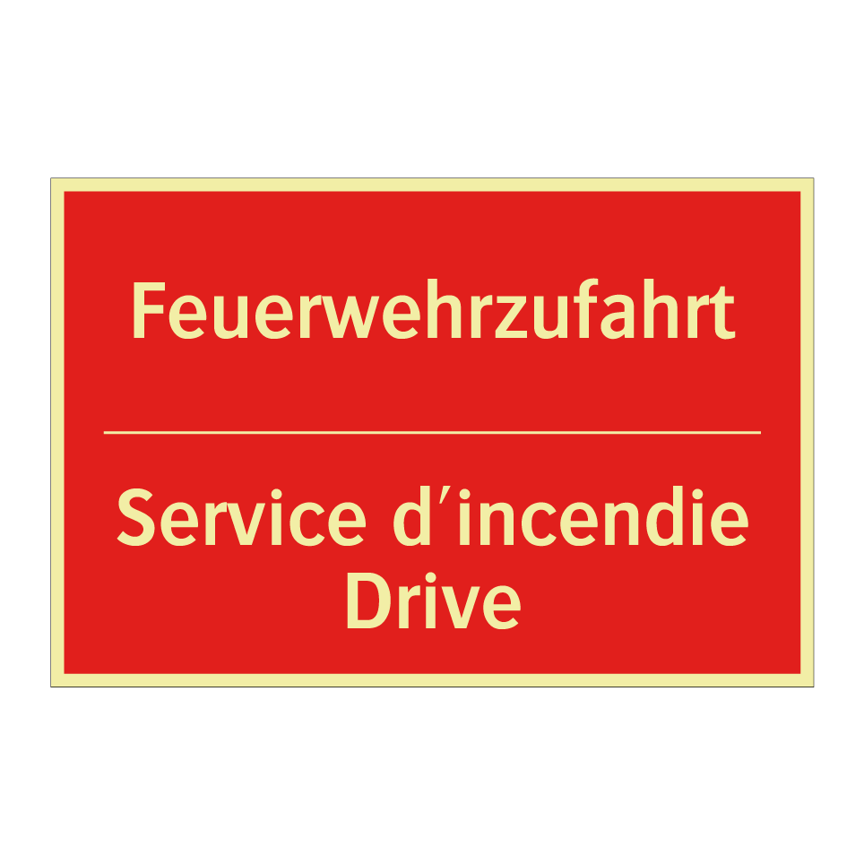 Feuerwehrzufahrt - Service d'incendie Drive