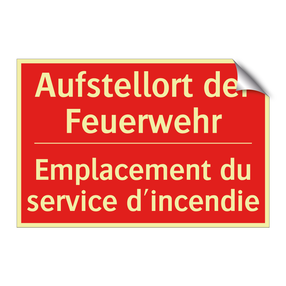 Aufstellort der Feuerwehr - Emplacement du service d'incendie /.../