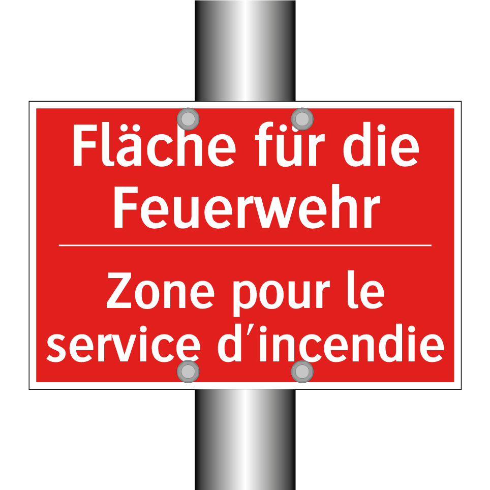 Fläche für die Feuerwehr - Zone pour le service d'incendie /.../