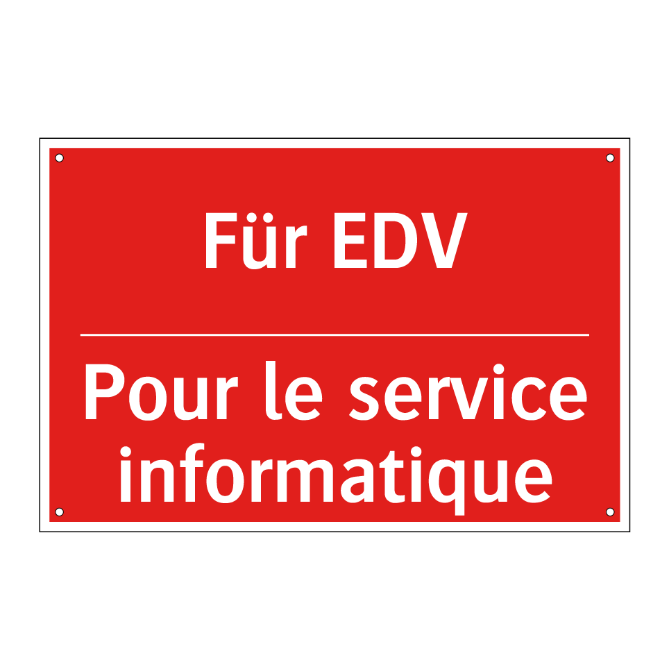 Für EDV - Pour le service informatique
