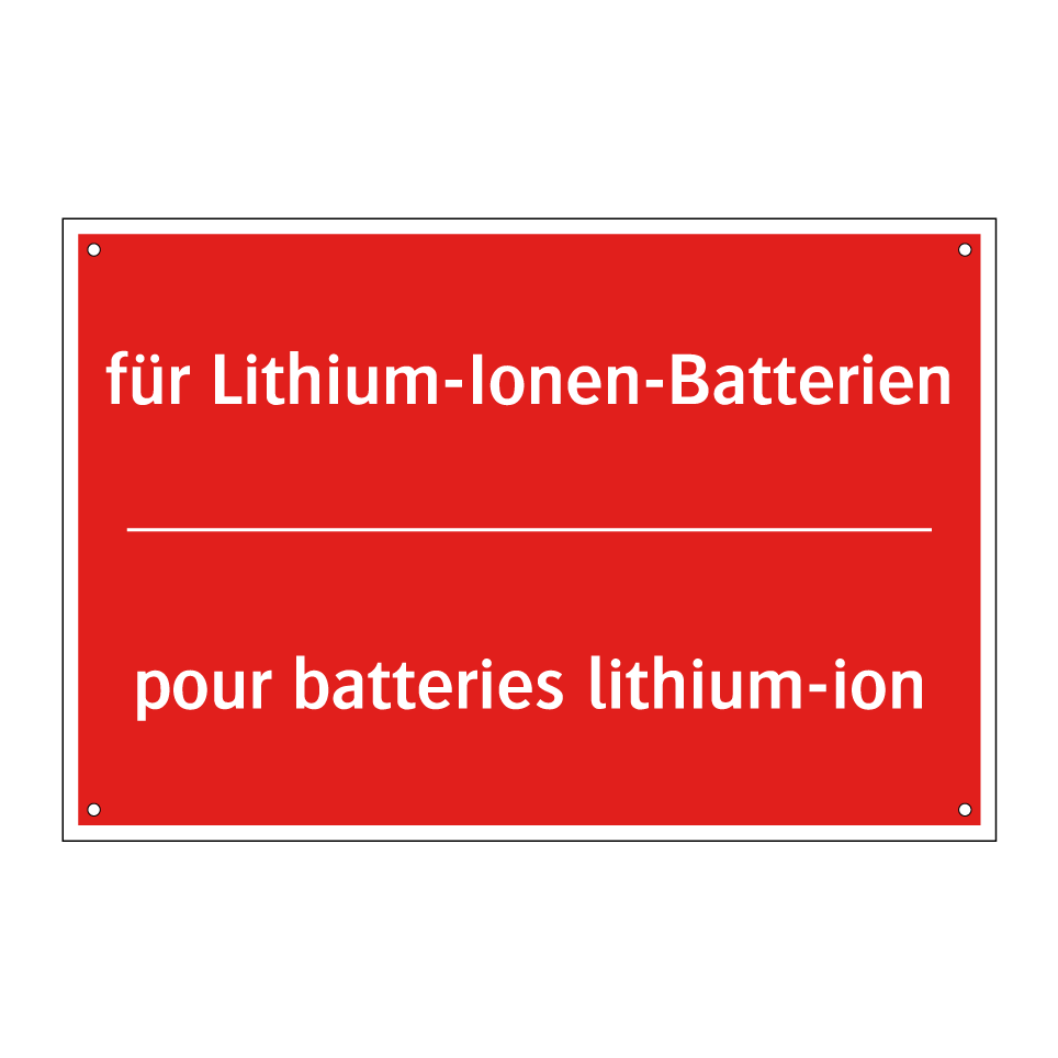für Lithium-Ionen-Batterien - pour batteries lithium-ion