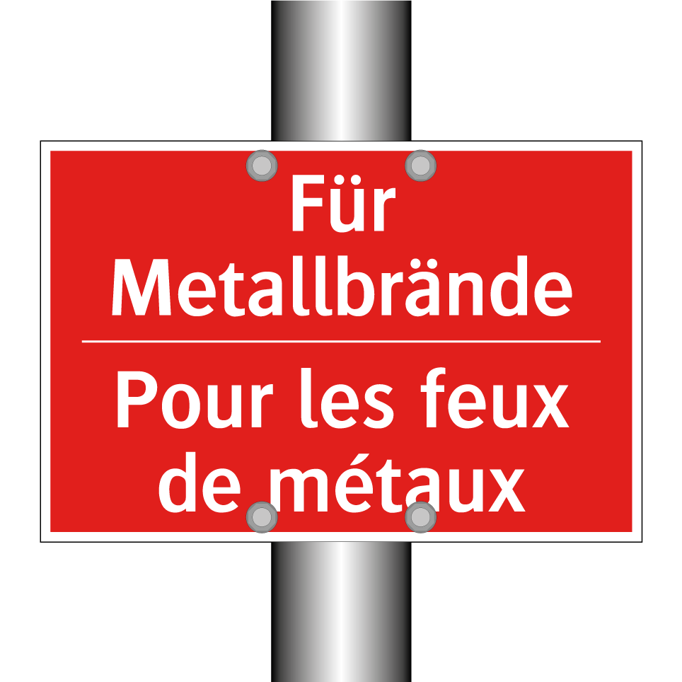 Für Metallbrände - Pour les feux de métaux